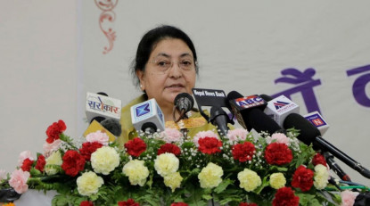 कला र समाजबीच उच्च तहको अन्तरक्रिया आवश्यक : राष्ट्रपति भण्डारी
